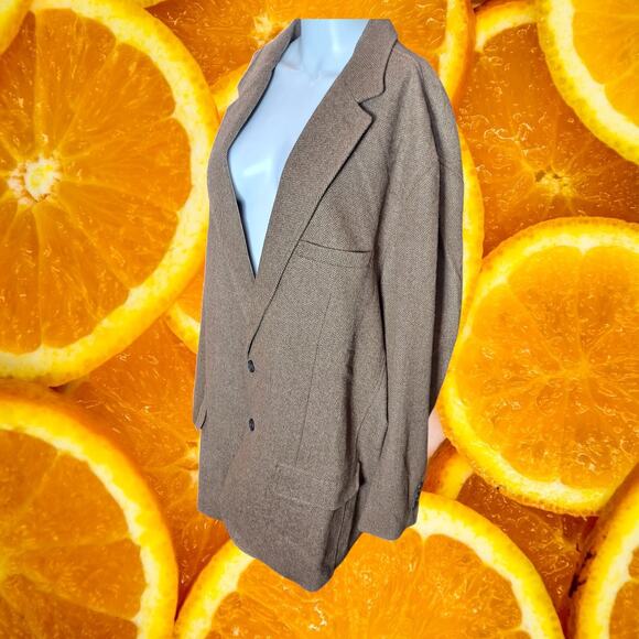 Territory Ahead Men's Brown Polyester Blend Two-Button Blazer Size XXL - Picture 9 of 9